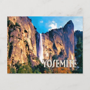 Bridal Veil Falls Yosemite National Park Postcard