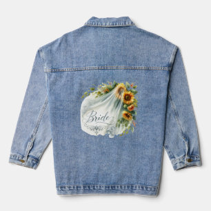 Bridal Veil Sunflower Denim Jacket