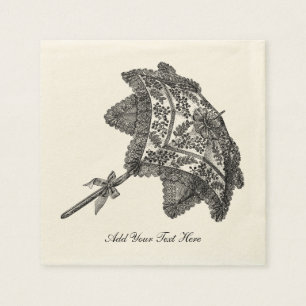 Bridal Vintage Umbrella Napkin