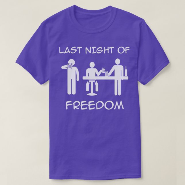 Bridal wedding Bachelorette Party Last Night of Fr T-Shirt (Design Front)