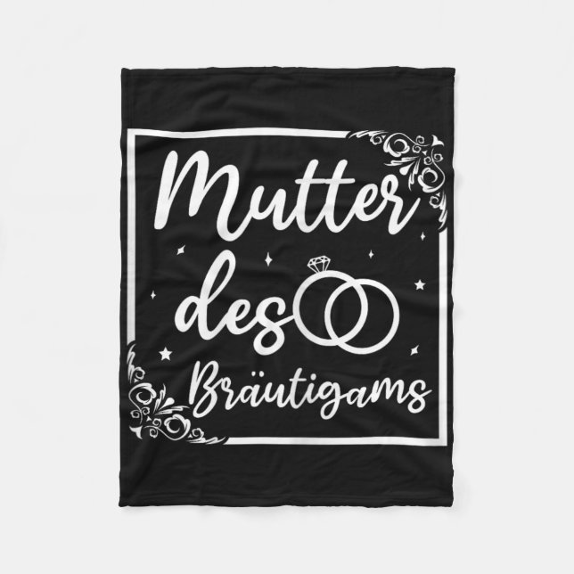 Bridal Wedding Mum Mother Of The Groom  Fleece Blanket (Front)