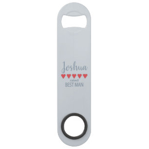 Bridal & Wedding Party 5 Heart Best Man