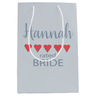 Bridal & Wedding Party 5 Heart Bride Medium Gift Bag