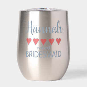 Bridal & Wedding Party 5 Heart Bridesmaid