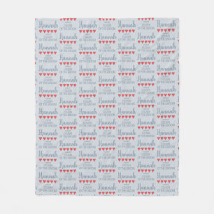 Bridal & Wedding Party 5 Heart Cousin of Groom Fleece Blanket