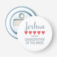 Bridal & Wedding Party 5 Heart Grandfather o Bride