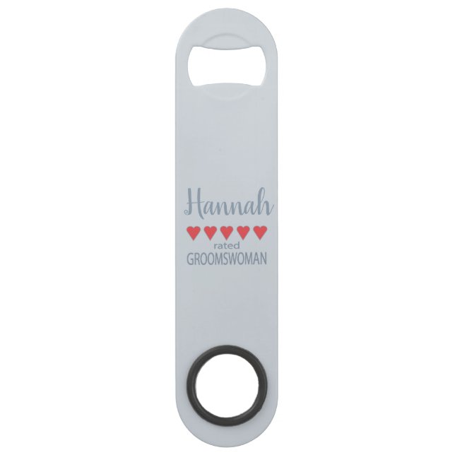 Bridal & Wedding Party 5 Heart Groomswoman (Front)