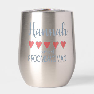 Bridal & Wedding Party 5 Heart Groomswoman