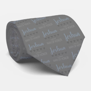Bridal & Wedding Party 5 Heart Man of Honour Tie
