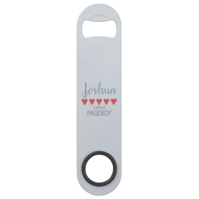 Bridal & Wedding Party 5 Heart Pageboy (Front)