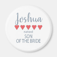 Bridal & Wedding Party 5 Heart Son of Bride
