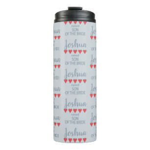 Bridal & Wedding Party 5 Heart Son of Bride Thermal Tumbler