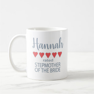 Bridal & Wedding Party 5 Heart Stepmother of Bride Coffee Mug