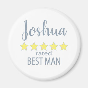 Bridal & Wedding Party 5 Star Best Man Magnet