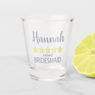 Bridal & Wedding Party 5 Star Bridesmaid Shot Glass
