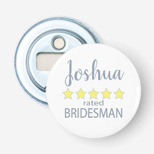 Bridal & Wedding Party 5 Star Bridesman Bottle Opener