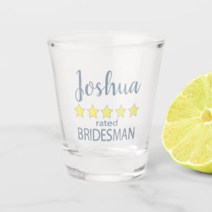 Bridal & Wedding Party 5 Star Bridesman Shot Glass