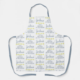 Bridal & Wedding Party 5 Star Brother of Groom Apron