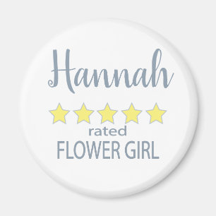 Bridal & Wedding Party 5 Star Flower Girl Magnet