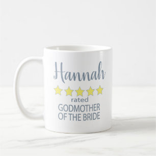 Bridal & Wedding Party 5 Star Godmother of Bride Coffee Mug