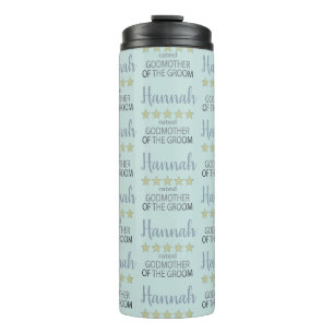 Bridal & Wedding Party 5 Star Godmother of Groom Thermal Tumbler