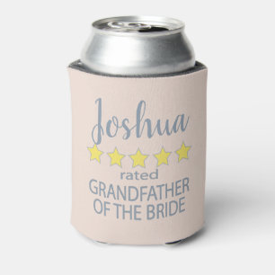 Bridal & Wedding Party 5 Star Grandfather of Bride Can Cooler