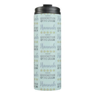 Bridal & Wedding Party 5 Star Grandmother of Groom Thermal Tumbler