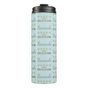 Bridal & Wedding Party 5 Star Groomswoman Thermal Tumbler