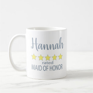 Bridal & Wedding Party 5 Star Maid of Honour Coffee Mug