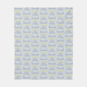 Bridal & Wedding Party 5 Star Mother of Bride Fleece Blanket