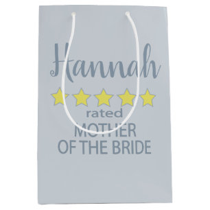 Bridal & Wedding Party 5 Star Mother of Bride Medium Gift Bag