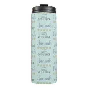 Bridal & Wedding Party 5 Star Niece of Bride Thermal Tumbler