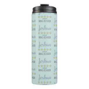 Bridal & Wedding Party 5 Star Ring Bearer Thermal Tumbler