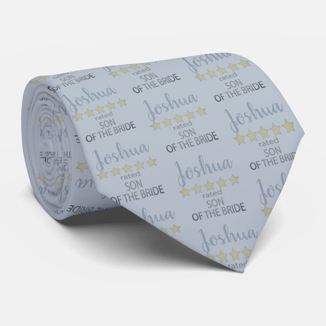 Bridal & Wedding Party 5 Star Son of Bride Tie (Rolled)