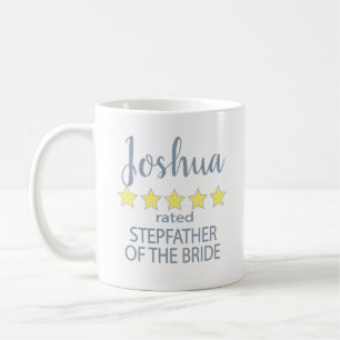 Bridal & Wedding Party 5 Star Stepfather of Bride Coffee Mug