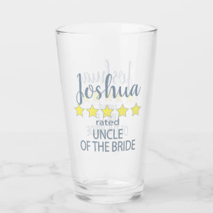 Bridal & Wedding Party 5 Star Uncle of Bride Glass