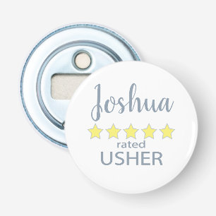 Bridal & Wedding Party 5 Star Usher Bottle Opener