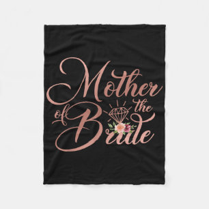 Bridal Wedding Shower Gift Mum Mother Of The Bride Fleece Blanket