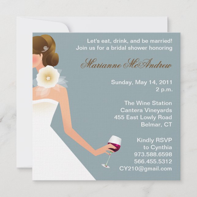 Bridal Wine Invitation (Front)