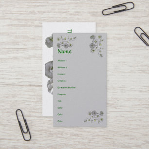 Bridal Wreath Spirea Flowers Business Card
