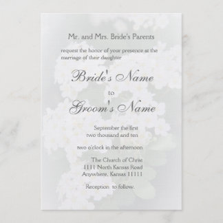 Bridal's Bouquet Wedding Invitation