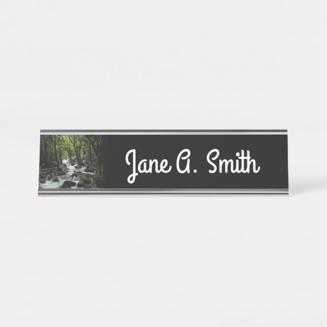 Bridalveil Creek in Yosemite National Park Desk Name Plate (Front)