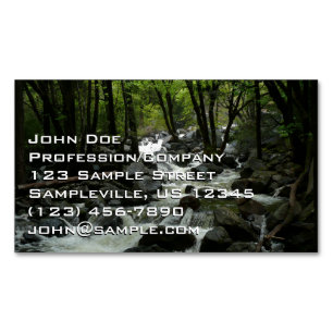 Bridalveil Creek in Yosemite National Park Magnetic Business Card