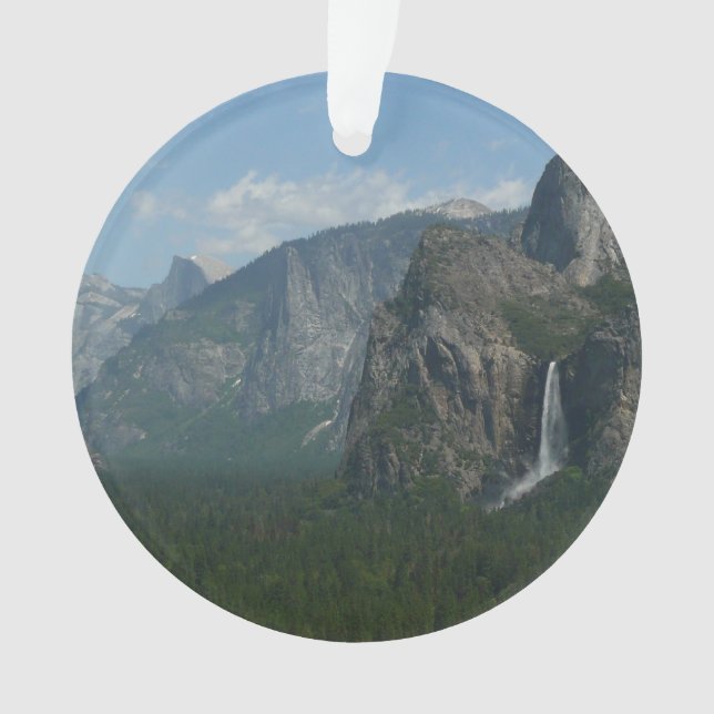 Bridalveil Falls and Half Dome at Yosemite Ornament (Front)