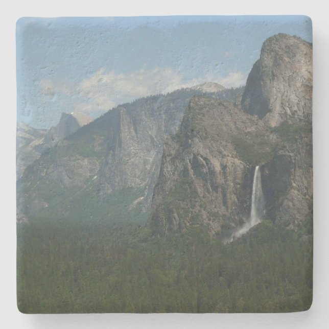 Bridalveil Falls and Half Dome at Yosemite Stone Coaster (Front)
