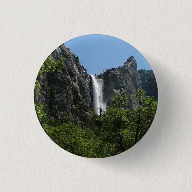 Bridalveil Falls at Yosemite National Park 3 Cm Round Badge (Front)