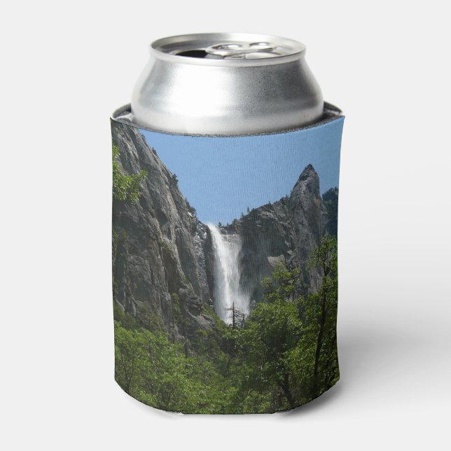 Bridalveil Falls at Yosemite National Park Can Cooler (Can Front)