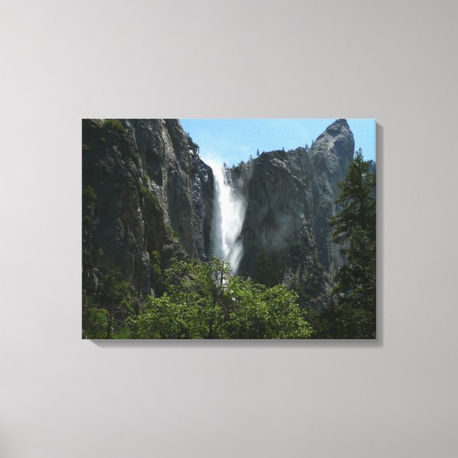 Bridalveil Falls at Yosemite National Park Canvas Print (Front)