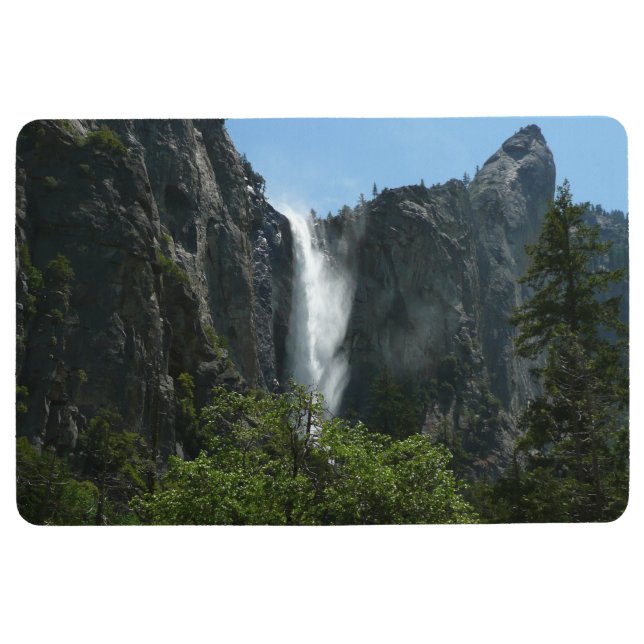 Bridalveil Falls at Yosemite National Park Floor Mat (Front)