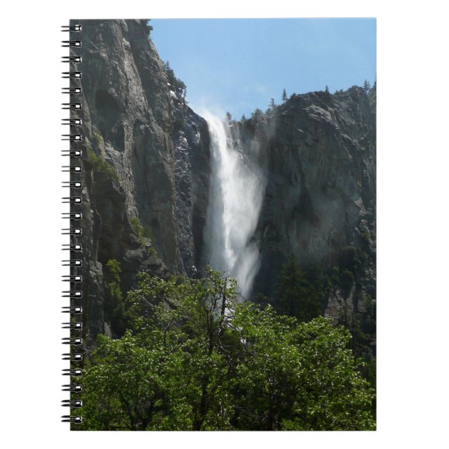 Bridalveil Falls at Yosemite National Park Notebook (Front)